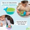 321 Grow Silicone Easy Scoop & Hold Bowl Set  Adaptive Baby & Toddler Feeding Bowls with Clip-On Rim and Handle  Helps Build Independence & Coordination  2 Pack  Dishwasher Safe (Midnight) view 4
