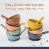 Babeehive Goods Bowls | Stress-Free, Mess-Free Mealtime | Food-Grade Silicone | Sturdy Suction Bowl and Soft Silicone Spoon | Soft, Flexible Silicone | Perfectly Sized, BPA-Free (Charcoal) view 2