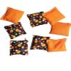 3 inch mini cornhole bags Halloween candy corn mini bean bag toss bags. view 1