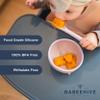 Babeehive Goods Bowls | Stress-Free, Mess-Free Mealtime | Food-Grade Silicone | Sturdy Suction Bowl and Soft Silicone Spoon | Soft, Flexible Silicone | Perfectly Sized, BPA-Free (Rose) view 4