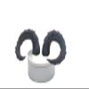 Ram Horns Attachment for Headset, Gaming and Streaming Headset Accessories, cosplay, gaming streamer gift, goat horns, bull horns (Purple/Black) view 4