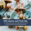 Babeehive Goods Mini Spoon and Fork | Safety, Ergonomics, and Practicality | Perfectly Sized For Tiny Hands | Food-Grade Materials, BPA-Free | Versatile, Suitable, and Convenient (Rose) view 3