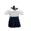 18 inch Doll Outfit-School Plaid Jumper Include Blouse and Hair Accessory/Add on Option: Sock and Shoe (Doll is not Included) (Pleated Skirt Only, Plaid 55) view 1