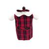 18 inch Doll Outfit-School Plaid Jumper Include Blouse and Hair Accessory/Add on Option: Sock and Shoe (Doll is not Included) (Dropped Waist Jumper Only, Plaid 65) view 1