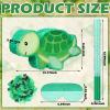 Liliful 14.17 x 8.66 x 2.95 Inches Turtle Piata Set Includes Green Turtle Shape Piata Blindfold Sticks and Confetti Summer Animal Birthday Party Decorations Game Props view 2