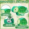 Liliful 14.17 x 8.66 x 2.95 Inches Turtle Piata Set Includes Green Turtle Shape Piata Blindfold Sticks and Confetti Summer Animal Birthday Party Decorations Game Props view 4
