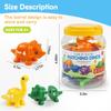 USATDD Numbers Matching Dinosaur Toy 1-10 Counting Sorting Game Double-Sided Dino Fine Motor Toys Number Recognition Learning Toy, Christmas Stocking Stuffers for for Kids Boys Girls view 2