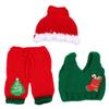 Abaodam 1set Adorable Knitted Christmas Photography Outfit Soft Costume Newborns for Holiday Photoshoots and Celebrations view 1