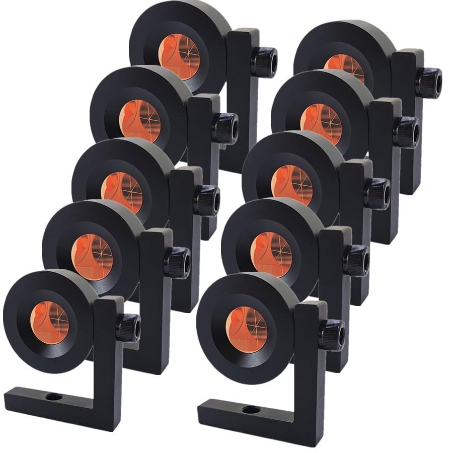 (10 Pack) 90 Degree Prism Right Angle Prism L Bar Mini Prism Total Station Prism