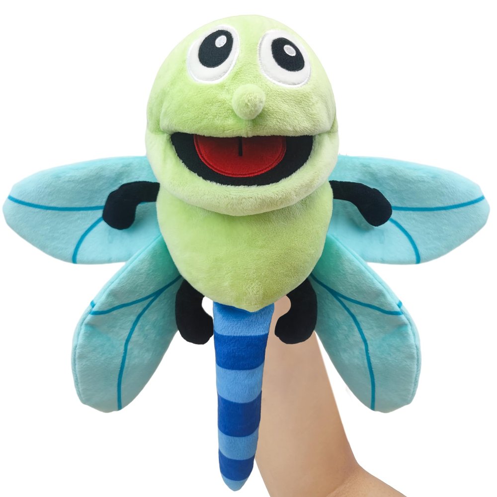 Hand Puppet Realistic Plush Puppet 13",Insect Animal Puppets for Kids Insect Stuffed Animal Hand Puppet with Moveable Mouth,Soft Stuffed Insect Puppet Story Toy Puppets Role Play Show Game