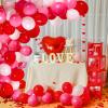 MiniInflat 129 Pcs Valentine's Day Party Decorations 8.58" Tall Love LED Light up Letters Balloon Boxes Letters Red Pink Balloon Garland Arch Kit for Wedding Proposal Anniversary Party Supplies view 2