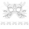 ABOOFAN 6pcs Blank Masks Unpainted Half-face Craft Masks for and Safe Paper Material for Halloween Festivals Creative Projects Masquerade Supplies for Art Fun view 1