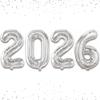 KatchOn, Silver 2026 Number Balloons - 16 Inch | 2026 New Year Balloon | 2026 Balloon | Silver Foil Balloons 2026 For New Years Decorations 2026 | New Years Eve Party Supplies 2026 | NYE Decorations view 1