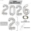 KatchOn, Silver 2026 Number Balloons - 16 Inch | 2026 New Year Balloon | 2026 Balloon | Silver Foil Balloons 2026 For New Years Decorations 2026 | New Years Eve Party Supplies 2026 | NYE Decorations view 2