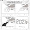 KatchOn, Silver 2026 Number Balloons - 16 Inch | 2026 New Year Balloon | 2026 Balloon | Silver Foil Balloons 2026 For New Years Decorations 2026 | New Years Eve Party Supplies 2026 | NYE Decorations view 3