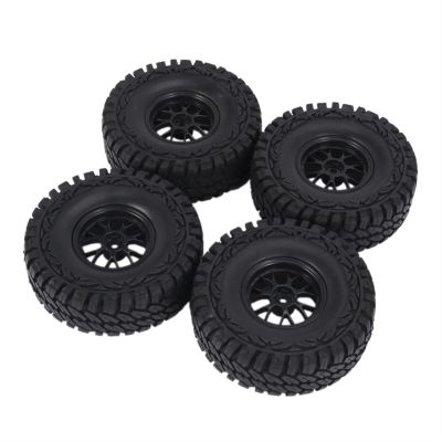 4Pcs 1.9 Inch Wheel Rim & Tire Set for 1/10 RC Crawler Axial SCX10 90046 AXI03007 D90 for Traxxas TRX4 Redcat RC Car Parts Modification Accessories