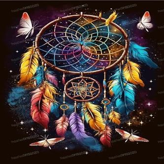 120 Pieces Color Puzzles for Adults - Star Dreamcatcher - Comes with A Poster - Do It Yourself Jigsaw Puzzle - Unwind from Daily Life, for Home Decor (Simple Version)