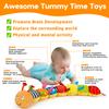 Baby Sensory Caterpillar Toys 0-3 Month Music Animal Stuffed Plush Toy for Infant 0-3-6-12 Month Tummy Time with Crinkle Rattle for Newborn 9-12 Month Toy for Boy Girl Birthday Shower Gifts Orange view 3