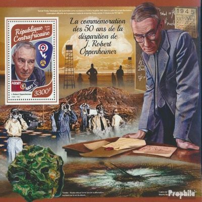 Central African Republic Miniature Sheet 1707 (Complete. Issue) unmounted Mint/Never hinged ** MNH 2017 J.Robert Oppenheimer (Stamps for Collectors)