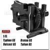 Rcarmumb RC Center Differential Mount & Cover & Motor Mount & 50T Diff Gear Slipper Upgrades Part for 1/8 Kraton 6S,Typhon 6S,Outcast 6S,Talion 6S,Black view 2