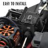 Rcarmumb RC Center Differential Mount & Cover & Motor Mount & 50T Diff Gear Slipper Upgrades Part for 1/8 Kraton 6S,Typhon 6S,Outcast 6S,Talion 6S,Black view 3