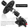 Rcarmumb RC Center Differential Mount & Cover & Motor Mount & 50T Diff Gear Slipper Upgrades Part for 1/8 Kraton 6S,Typhon 6S,Outcast 6S,Talion 6S,Black view 4