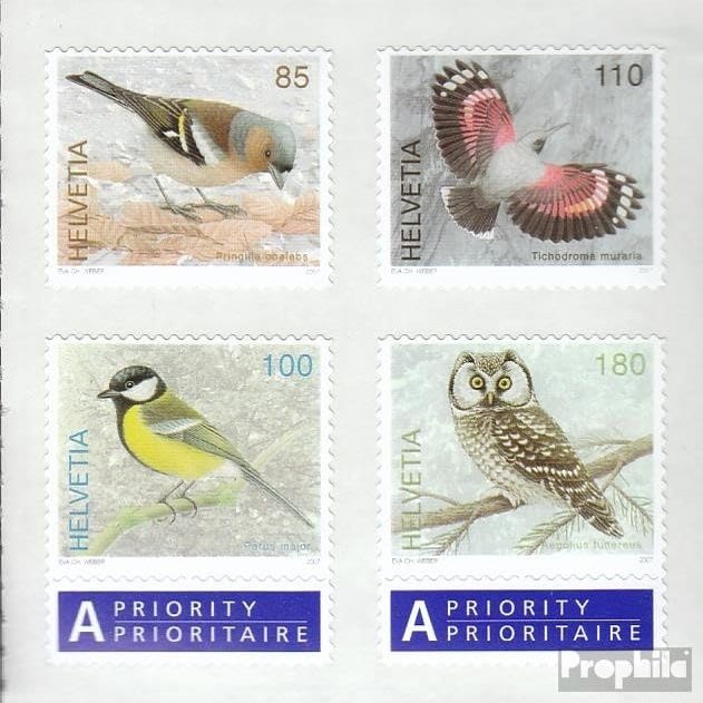 Switzerland 2026-2029Fb Folienblatt (Complete.Issue.) fine Used/Cancelled 2007 Clear Brands: Birds (Stamps for Collectors) Birds
