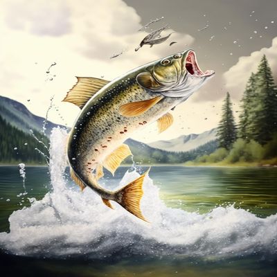 1000 Piece Adult Jigsaw Puzzle - Painted Leaping Fish Wooden Rounded Corner Color Jigsaw Puzzle for Beginners, Great Gift for Framing, Multi-Color Jigsaw Puzzle