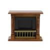 Dollhou Fireplace 1/12 Scale Miniature Wooden Furniture European Style Fireplace with Surround Mini House Christmas Decoration Accessories Handmade Gift (Brown) view 3