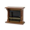 Dollhou Fireplace 1/12 Scale Miniature Wooden Furniture European Style Fireplace with Surround Mini House Christmas Decoration Accessories Handmade Gift (Brown) view 4