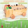 OAKJAR Montessori Schraubendreher Brett, Montessori Busy Board Spielzeug ab 2-6 Jahr, Montessori Activity Board Holzspielzeug Motorikspielzeug Lernspielzeug fr Babys Kleinkinder Jungen Mdchen view 2