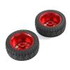 DAYUDDRICAR RC Car tire and Wheels, 1/5 RC Car Metal Tires Set 190 * 70 24MM Replacement RC Car Upgrade Part for Rovan-LT 5T RC Car Accessories (Color : 1 Set Red) view 2