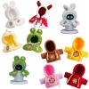 Cape & Hoodie Outfit Set for Eilik - 4 Pcs Furry Hoodie in Four Colors & 4 Pcs Furry pet Cape in Four Styles. Ideal for Dressing Eilik and Other Suitable Toys. view 1