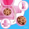 Cape & Hoodie Outfit Set for Eilik - 4 Pcs Furry Hoodie in Four Colors & 4 Pcs Furry pet Cape in Four Styles. Ideal for Dressing Eilik and Other Suitable Toys. view 4