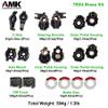 268g AMK TRX4 Brass Kit Black Coating Diff Cover C-Hub TRX6 Portal Housing Steering Knuckles Front Axle Weights with Brake Disc for 1/10 RC Crawler TRX4 Upgrades (Front) view 3