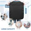 OTraki 20x24 inch Wet Bag for Swimsuit 2pcs Large Gym Wet Bag with Handle & Zipper Wet Clothes Organizing Machine Washable Waterproof Wet Dry Bag for Travel Don't Drying, Melting 140-176 Black view 2