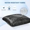 OTraki 20x24 inch Wet Bag for Swimsuit 2pcs Large Gym Wet Bag with Handle & Zipper Wet Clothes Organizing Machine Washable Waterproof Wet Dry Bag for Travel Don't Drying, Melting 140-176 Black view 3