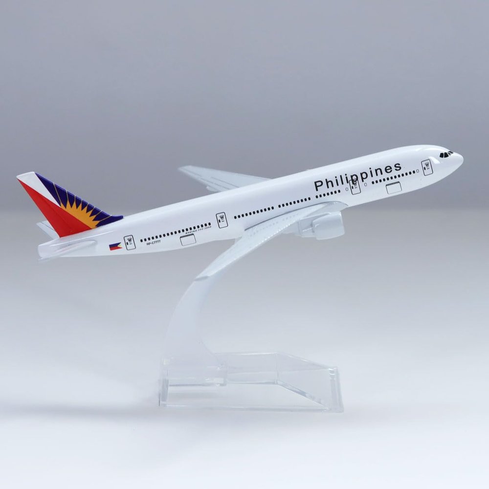 yuanpulalala 1/400 Boeing 16cm Aircraft Model B777 Philippine Air Metal die-Casting Static Collection and Display Gift