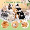 Lenwen 10 Pcs Cat Stuffed Animals Bulk Soft Cuddly Kitten Plush Sets Kittens Assorted Fluffy Stuffed Cats for Kiddos Birthday Gift Pet Party Favors Valentines Easter Stuffers(Standing Style) view 3