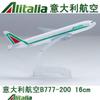 yuanpulalala 1/400 Boeing 16cm Aircraft Model B777 Alitalia Metal die-Casting Static Collection and Display Gift view 2