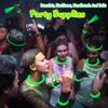 ILHSTY 100 pk 8'' Green Glow Sticks Glow Necklaces In The Dark Party Favors Supplies Bright GlowSticks Bulk for Birthday Easter Valentine Mardi Gras Christmas St. Patrick Halloween Party (Green*100) view 2