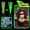 ILHSTY 100 pk 8'' Green Glow Sticks Glow Necklaces In The Dark Party Favors Supplies Bright GlowSticks Bulk for Birthday Easter Valentine Mardi Gras Christmas St. Patrick Halloween Party (Green*100) view 4