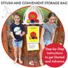 Covelico Footbag Hacky Set of 3 for Kids, Teens & Adults. Yellow, Blue & Red Sack - Each 2.28 inch, 1.6oz, Durable Dual Layered Synthetic Suede, Instructions & Stylish Bag, Solo or Group Footbag Game view 4