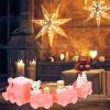 Amosfun Mini Christmas Train Set Around/Under The Tree Tracks Electric Train Sets Mini Christmas Tree Plastic Table Decor Pink view 4
