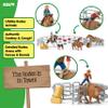 Schleich Farm World - 42PC Rodeo Playset with Animal and Rider Figurines - Cowboy and Cowgirl Action Figures with Cattle and Horse Toys - Western Riding Screen-Free Toys - Kids Ages 3+ | 42679 view 3