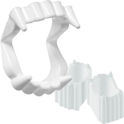 The Dreidel Company Halloween White Teeth Fangs Teeth, Costume, Funny Halloween Dress-Up, Pretend Play Decoration (3000-Pack)