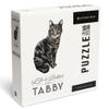 Lantern Press Tabby Cat, Life is Better 1000 Piece Jigsaw Puzzle for Adults, Made in USA with Reference Poster view 1
