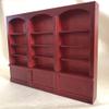 1:12 Dollhouse Bookshelf, Mini Display Cabinet Exquisite Wood Dollhouse Accessory Miniature Furniture (Red Brown) view 4