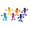 Zugar Land Colorful Bendable Smile Figures (3") Flexible Rubber Men with Smile Faces, Party Favor, Stress Relief Fidget Toy Goody Bag Pinata Fillers for Kids and Adults (12 Smile Figures) view 4