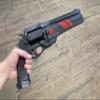 15.5 inch Foam Hand Cannon Prop Cosplay Costume Foam Pistol Game Anime Xmas Collection (Red) view 4